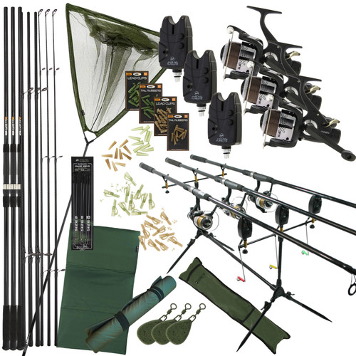 Full carp fishing set - up, 3