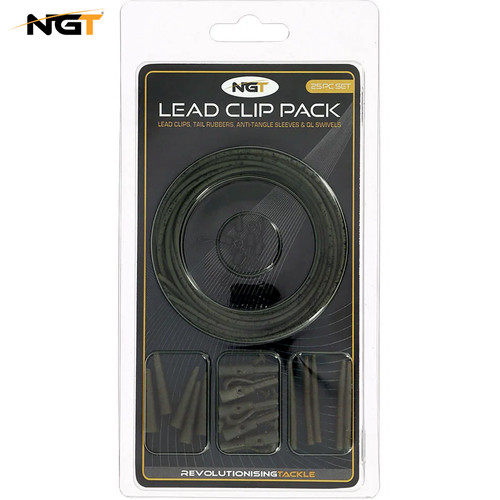 Ngt lead clip pack - lead, carp