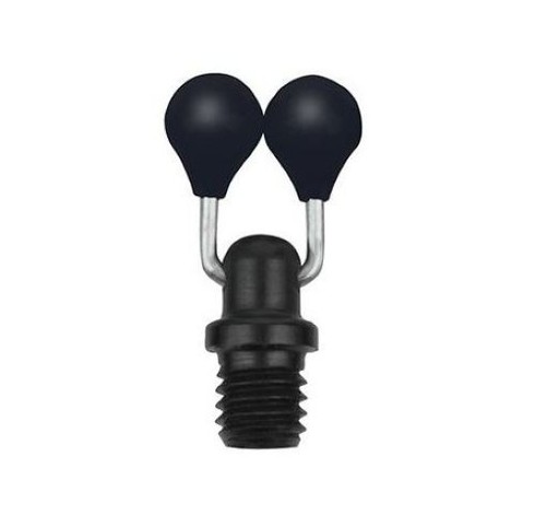 Fox black label bobbin - label, line