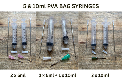 10ml pva bag syringes - 5, for