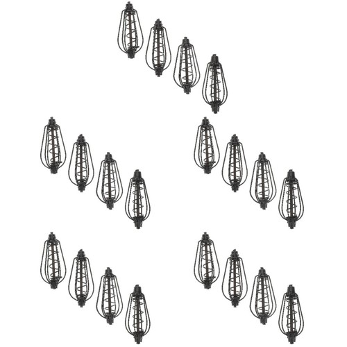 Black iron fishing lure cage - iron,